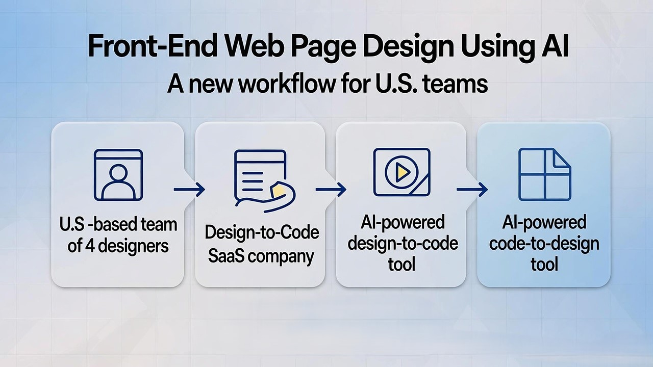 Front End Web Page Design using AI